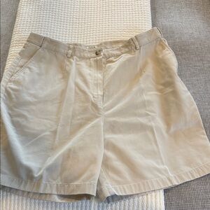 L.L. Bean Ladies Original Fit Khaki Shorts